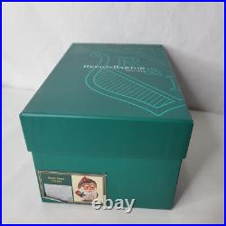 Reed & Barton Santa Christmas Ornament Glass Holly Swarovski Crystals Tags Box