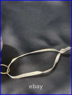 Restoration Hardware Mercury Glass Rib Onion Christmas Ornament Silver/Bronze