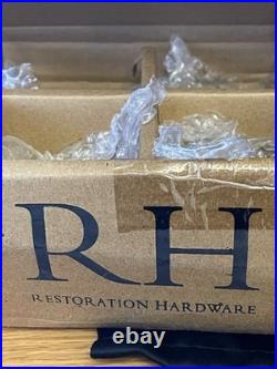 Restoration Hardware Mercury Glass Rib Onion Christmas Ornament Silver/Bronze