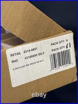 Restoration Hardware Mercury Glass Rib Onion Christmas Ornament Silver/Bronze