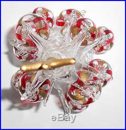 SOFFIERIA PARISE Christmas Tree with Ornaments Italy Venetian Blown Art Glass