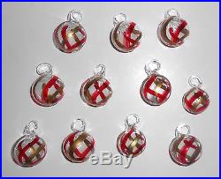 SOFFIERIA PARISE Christmas Tree with Ornaments Italy Venetian Blown Art Glass