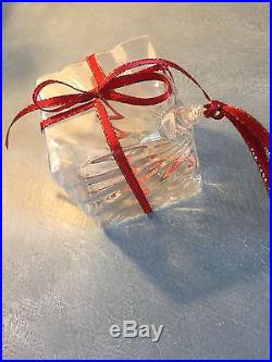 STEUBEN GLASS STUNNING PRESENT BOX CHRISTMAS ORNAMENT Felt Bag