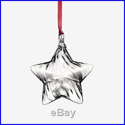 STEUBEN Glass STAR Christmas Ornament New in Box Crystal Holiday Decoration