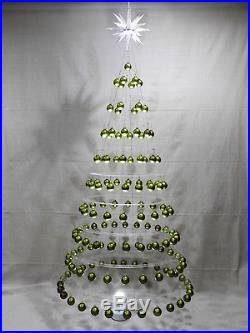 STUNNING MODERN MINIMALIST HANGING CHRISTMAS TREE 10 Tiers Glass Ornaments & Top