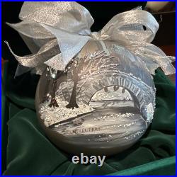 Sarabella Creations Hand Painted Glass Central Park NYC Ball Bauble BGNYC