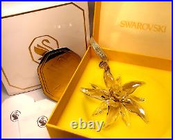 Scs Swarovski 2023 Edelweiss Ornament #5651063 New In Box Authentic Brand New