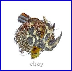 Sebnitz Original Christmas Ornament, Bird in Nest, Handcrafted, c. 1920 (#17619)