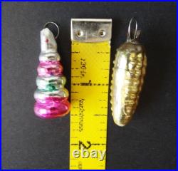 Set 32 pcs mini Vintage glass Christmas tree Ornament USSR soviet Malyutka