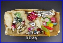 Set 32 pcs mini Vintage glass Christmas tree Ornament USSR soviet Malyutka