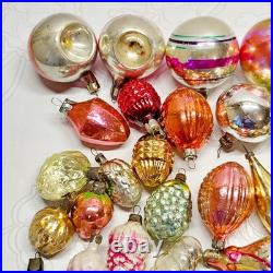 Set 50 pcs Soviet Vintage glass Christmas tree Ornament USSR decoration? 1005