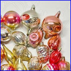 Set 50 pcs Soviet Vintage glass Christmas tree Ornament USSR decoration? 1005