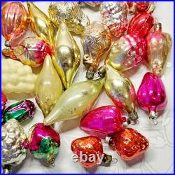 Set 50 pcs Soviet Vintage glass Christmas tree Ornament USSR decoration? 1005