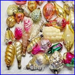 Set 50 pcs Soviet Vintage glass Christmas tree Ornament USSR decoration? 1005