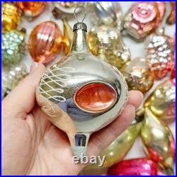 Set 50 pcs Soviet Vintage glass Christmas tree Ornament USSR decoration? 1005