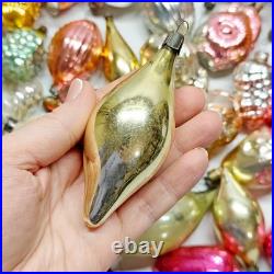 Set 50 pcs Soviet Vintage glass Christmas tree Ornament USSR decoration? 1005
