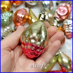 Set 50 pcs Soviet Vintage glass Christmas tree Ornament USSR decoration? 1005