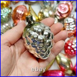 Set 50 pcs Soviet Vintage glass Christmas tree Ornament USSR decoration? 1005