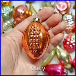 Set 50 pcs Soviet Vintage glass Christmas tree Ornament USSR decoration? 1005