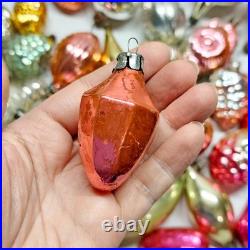Set 50 pcs Soviet Vintage glass Christmas tree Ornament USSR decoration? 1005