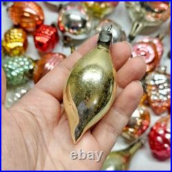 Set 50 pcs Soviet Vintage glass Christmas tree Ornament USSR decoration? 1005