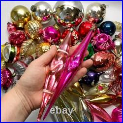Set 50 pcs Soviet Vintage glass Christmas tree Ornament USSR decoration? 1030 Set 50 pcs Soviet Vintage glass Christmas tree Ornament USSR decoration? 1030