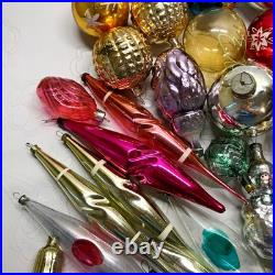 Set 50 pcs Soviet Vintage glass Christmas tree Ornament USSR decoration? 1031