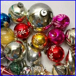 Set 50 pcs Soviet Vintage glass Christmas tree Ornament USSR decoration? 1031
