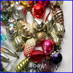 Set 50 pcs Soviet Vintage glass Christmas tree Ornament USSR decoration? 1031