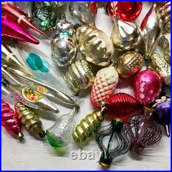 Set 50 pcs Soviet Vintage glass Christmas tree Ornament USSR decoration? 1031