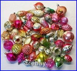 Set 50 pcs Soviet Vintage glass Christmas tree Ornament USSR decoration? 1032