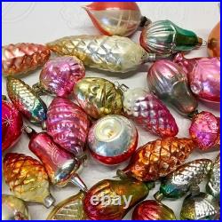 Set 50 pcs Soviet Vintage glass Christmas tree Ornament USSR decoration? 1032