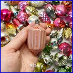 Set 50 pcs Soviet Vintage glass Christmas tree Ornament USSR decoration? 1032
