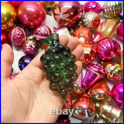 Set 60 pcs Soviet Vintage glass Christmas tree Ornament USSR decoration? 1024 Set 60 pcs Soviet Vintage glass Christmas tree Ornament USSR decoration? 1024