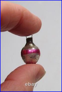 Set Vintage Glass Feather Tree Tiny Lantern Indent Bell Christmas Ornament Japan