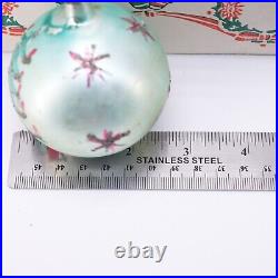 Set of 10 Vintage Mercury Glass Christmas Ornament Mica Poland Green Tree Stars