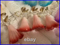 Set of 24 Vintage Hand Blown Morning Glory Angel Ornaments