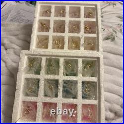 Set of 24 Vintage Hand Blown Morning Glory Angel Ornaments