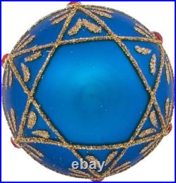 Set of 9 Multicolored 45mm Glass Egg Ornaments Sparkle Up Your Christmas