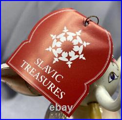 Signed Slavic Treasures Paciderm Performer Elephant Christmas Ornament D-02-1123