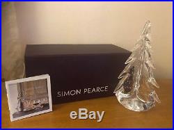 Simon Pearce Crystal Glass 10 Vermont Bubble Evergreen Christmas Tree New Box