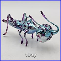 Slavic Treasures Blue Hopper D-20M-01 Hand-Blown Christmas Ornament LE 150- 2001