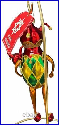 Slavic Treasures Jester & Lester Hand Blown Glass Christmas Ornament LE 150