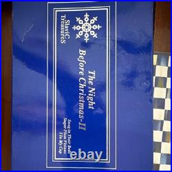 Slavic Treasures Night Before Christmas II 3pc Set Glass Poland Low #35/2800 NIB