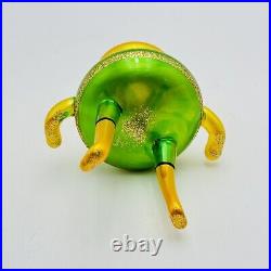 Soffieria De Carlini Italy Spaceman Alien Blown Glass Christmas Ornament RARE