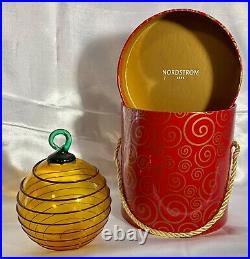 Sonja Blomdahl 1996 Nordstrom Blown Glass Christmas Ornament Rare Vintage