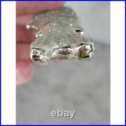 Sparkly Glass Fish Ornament Christmas Tree Hanging Decoration Silver Glittery