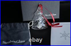 Steuben Art Glass CHRISTMAS TREE Holiday Ornament 2008