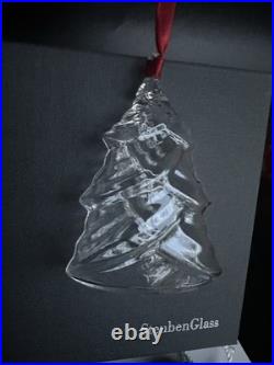 Steuben Art Glass CHRISTMAS TREE Holiday Ornament 2008