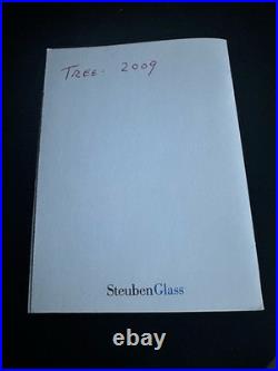 Steuben Art Glass CHRISTMAS TREE Holiday Ornament 2008